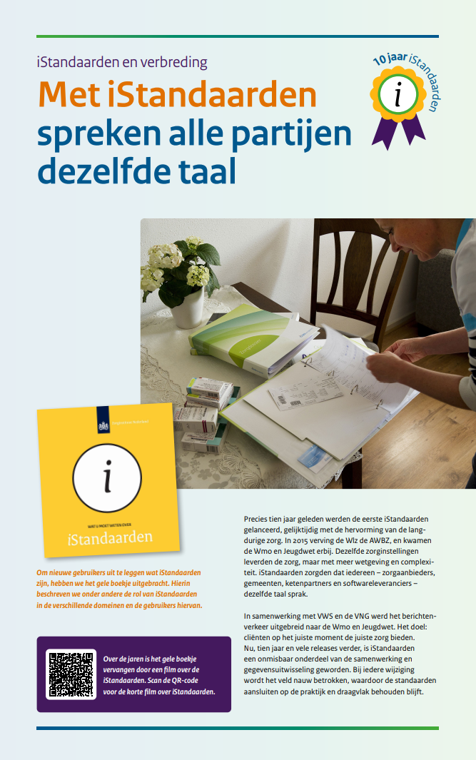poster ten behoeve van jubleum istandaarden betreft verbreding