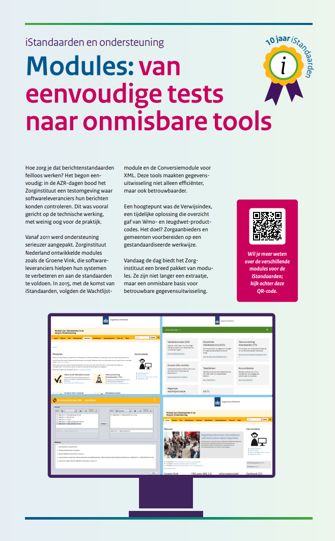 poster ten behoeve van jubleum istandaarden betreft modules